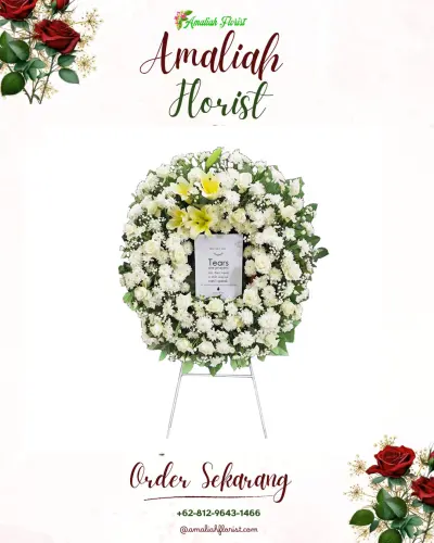 Krans Bunga Duka Cita di Caringinnunggal